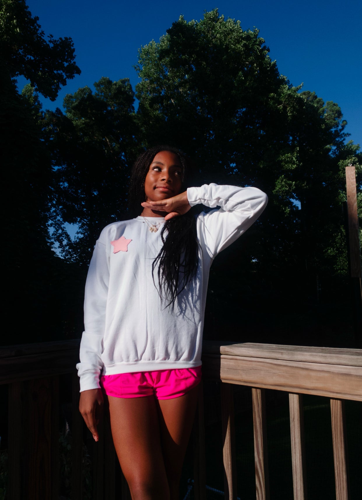 PINK STARFISH CREWNECK