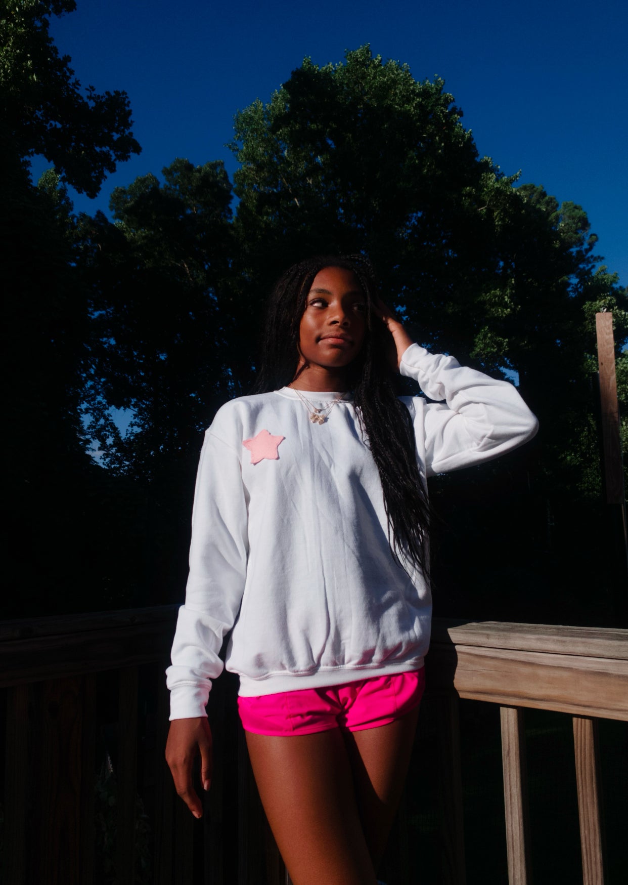 PINK STARFISH CREWNECK