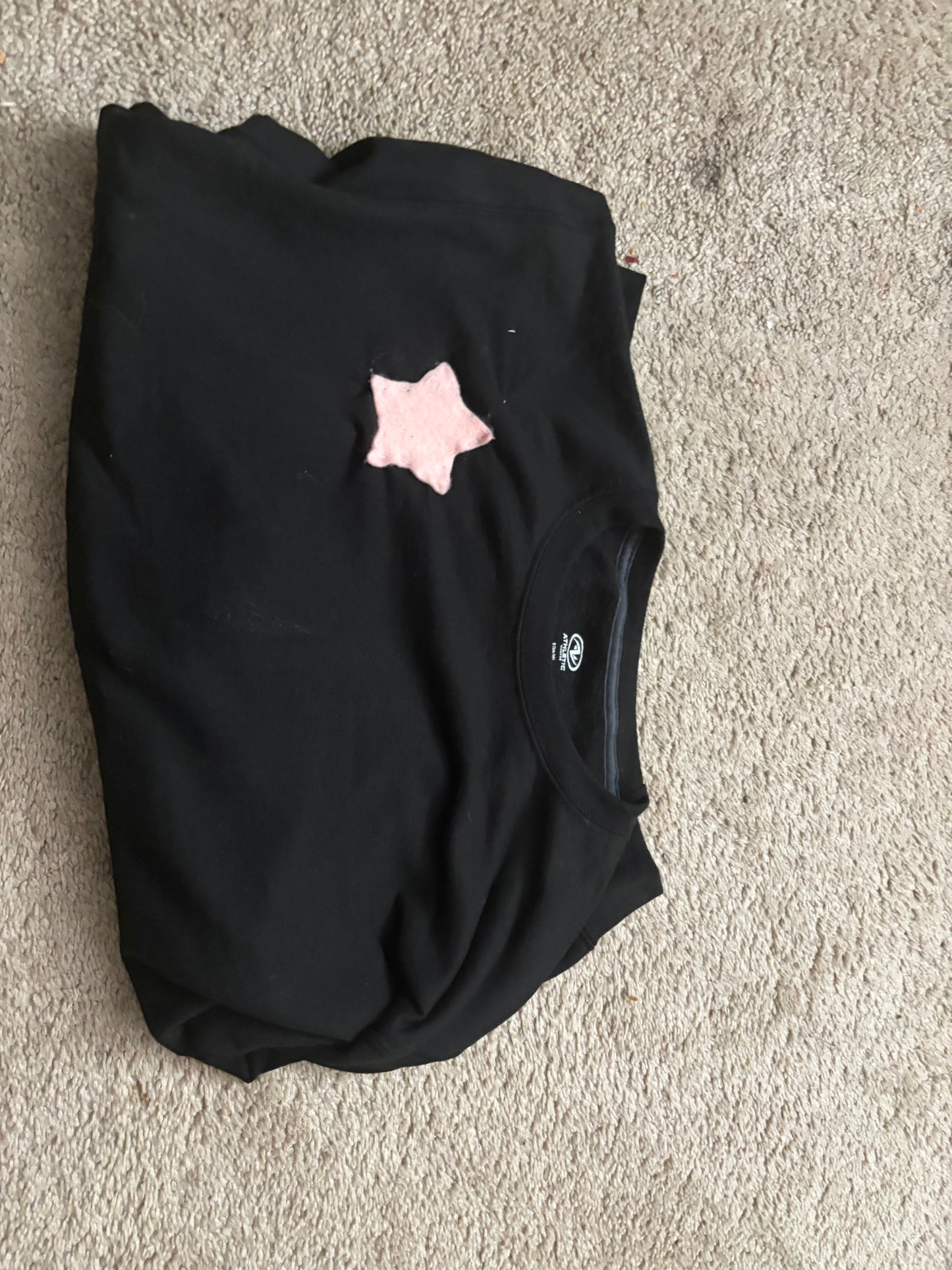 PINK STARFISH CREWNECK (BLACK)